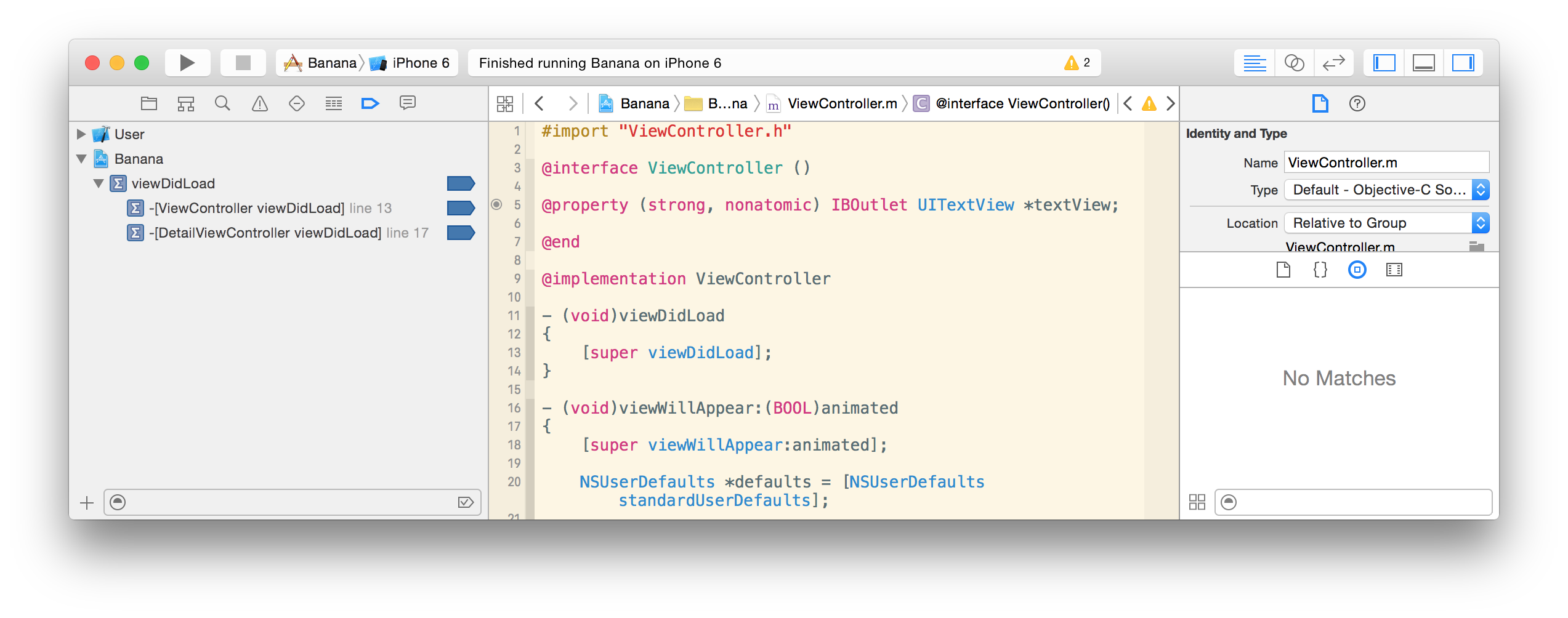 Symbolic Breakpoint on viewDidLoad